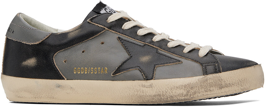 

Черно-серые кроссовки Super-Star Double Quarter Golden Goose