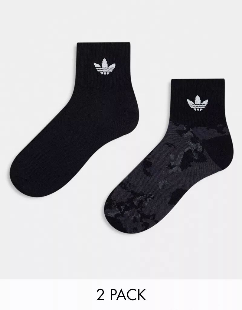 

Черные носки в стиле милитари adidas Originals (2 пары)