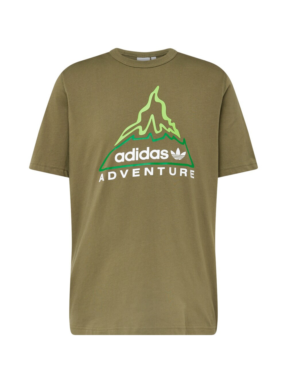 

Футболка Adidas Adventure Graphic, оливковый/светло-зеленый