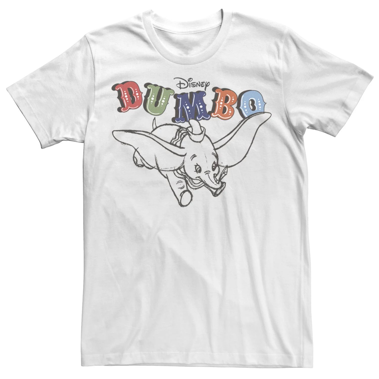 Мужская футболка Disney Dumbo Retro Flying Circus Title Licensed Character