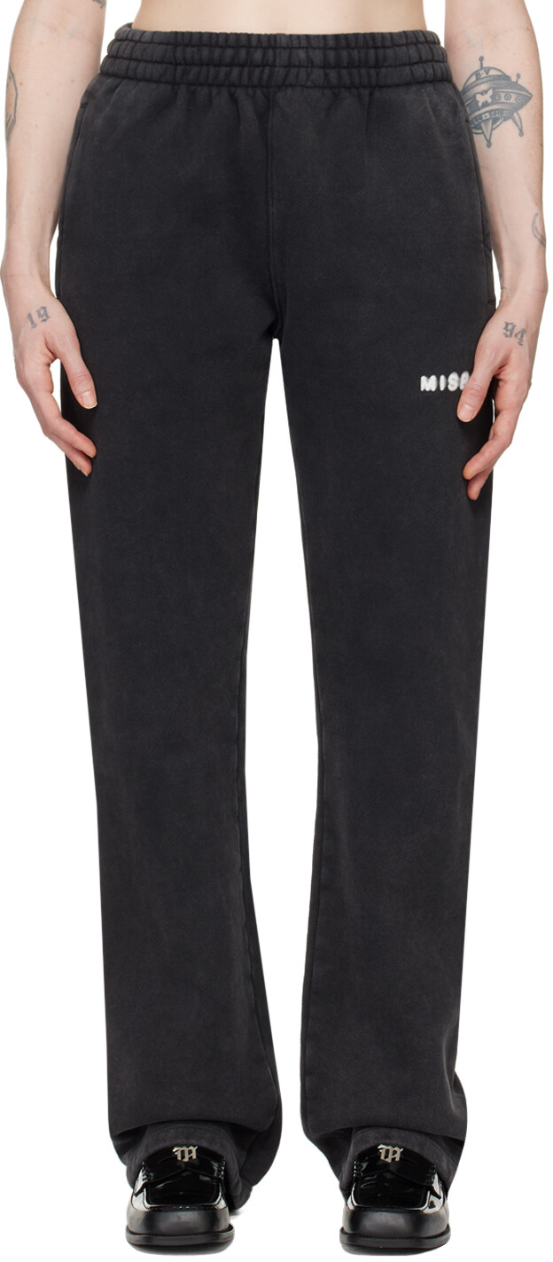 

Черные спортивные штаны сообщества Misbhv, цвет Washed black
