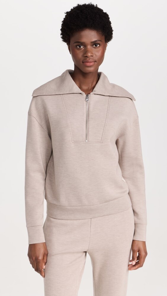 

Толстовка Varley Yates Half Zip, серо-коричневый