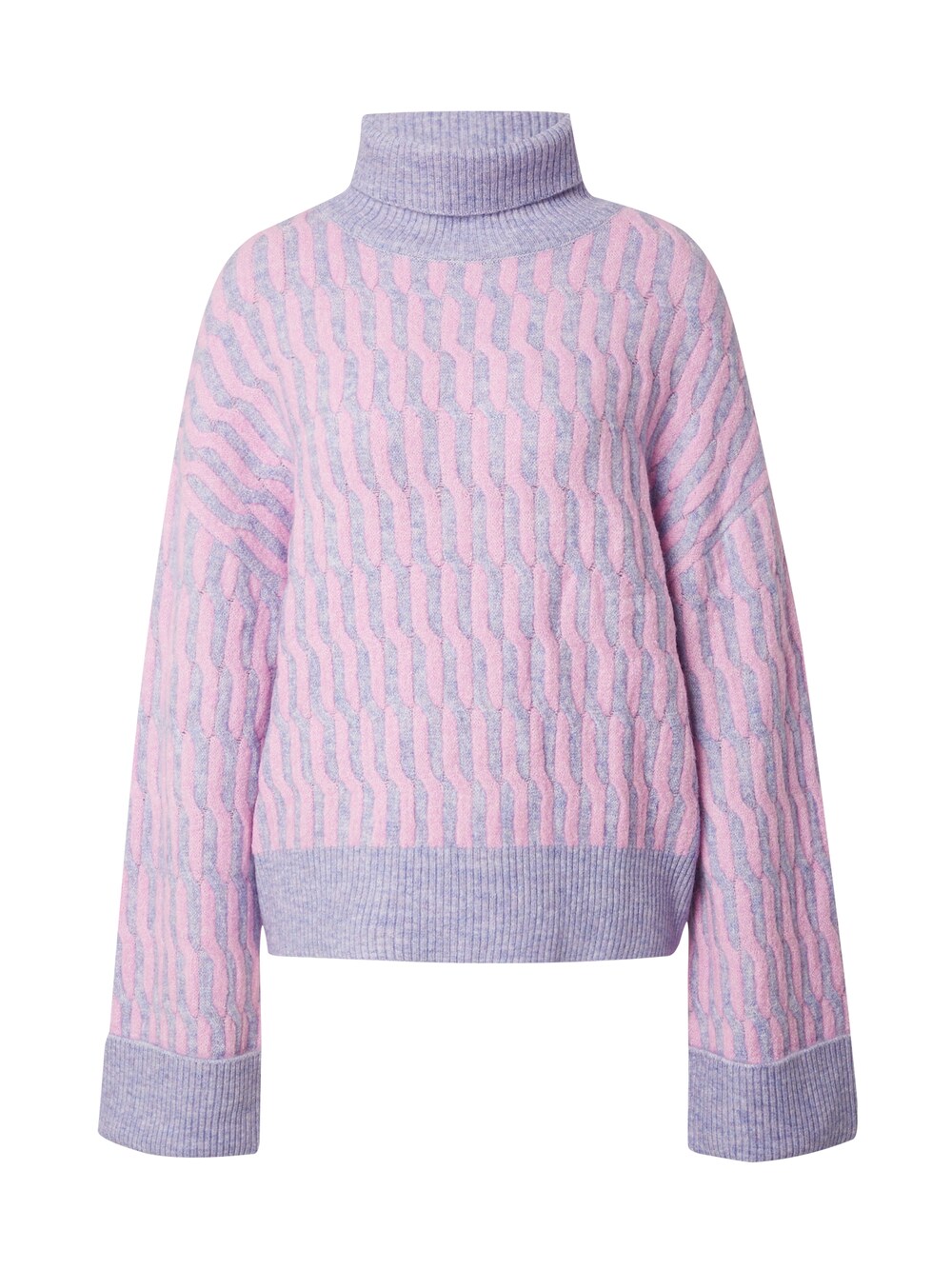 Свитер About You, светло-фиолетовый/розовый свитер about you светло фиолетовый розовый