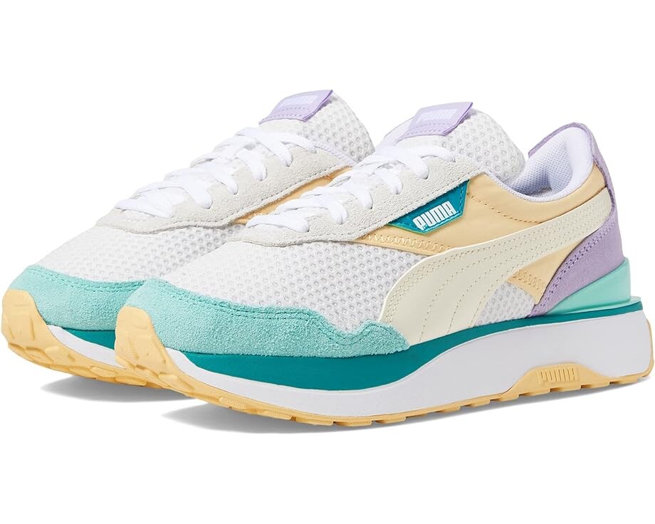 

Кроссовки Puma Cruise Rider Peony, цвет Light Straw/Puma White/Green Lagoon