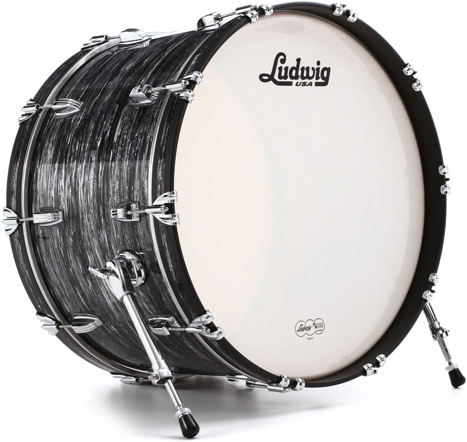 

Бас-барабан Ludwig Classic Maple — 14 x 24 дюйма — Vintage Black Oyster Pearl