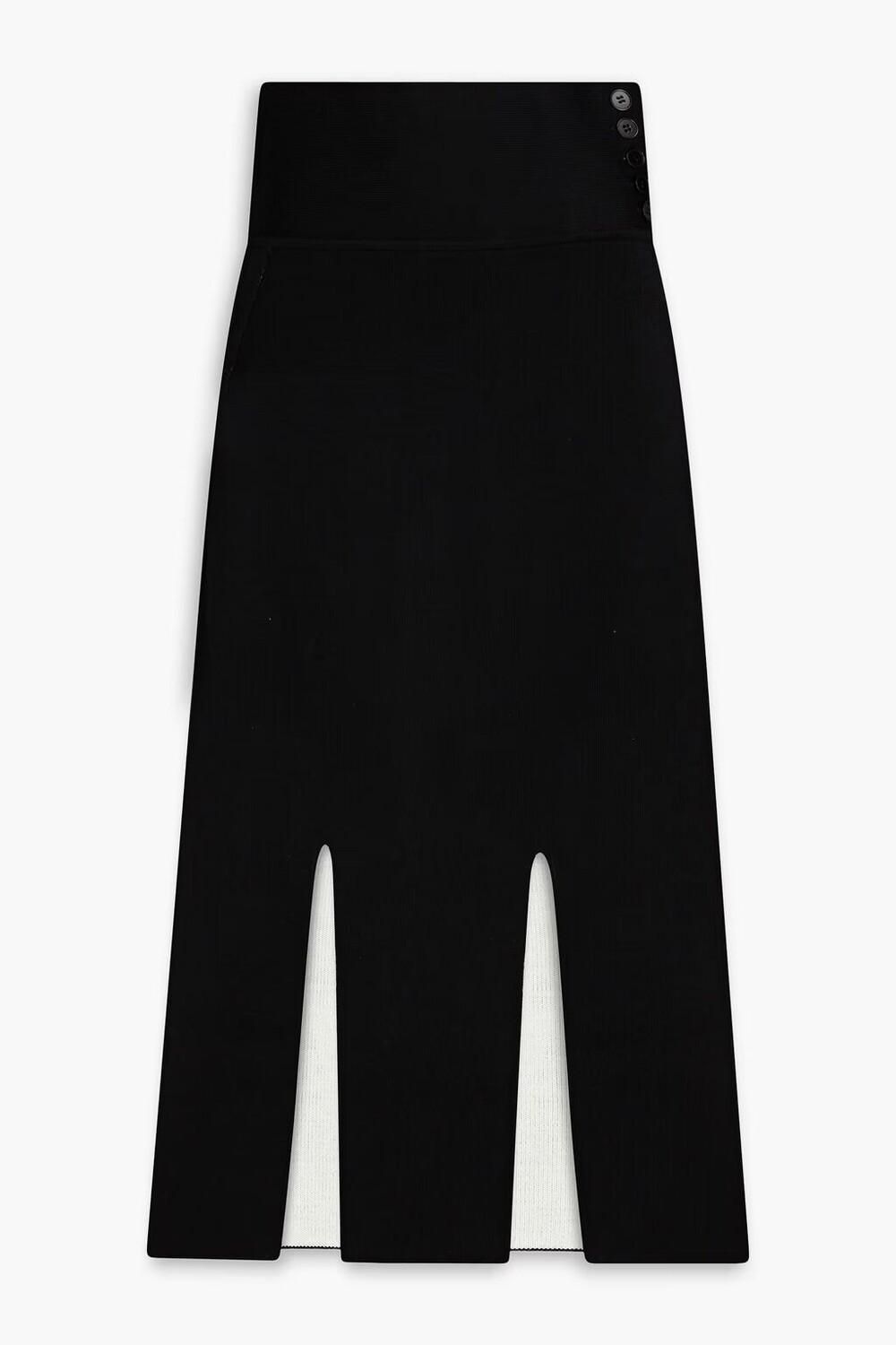 

Юбка миди из крепа с добавлением шерсти 3.1 Phillip Lim, черный