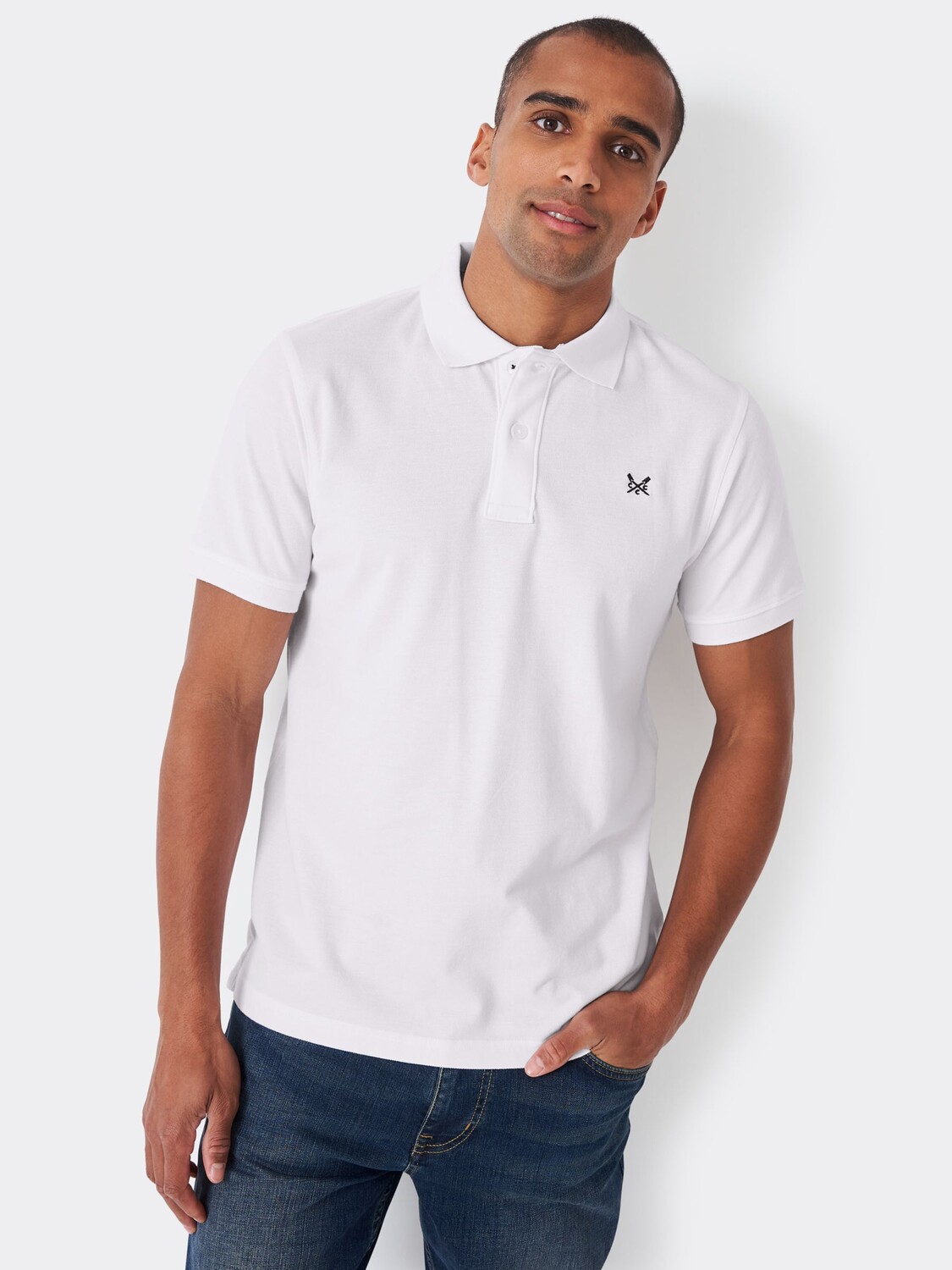 

Рубашка-поло Classic Pique Crew Clothing, Белый