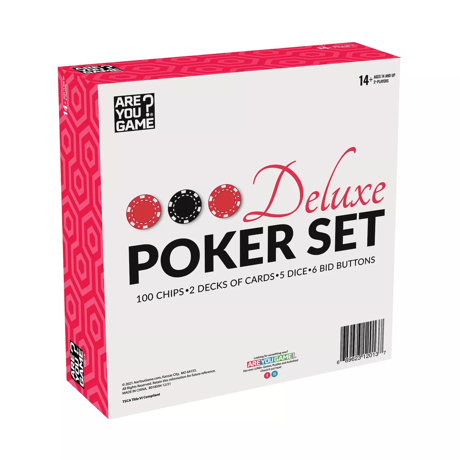 Делюкс покерный набор AREYOUGAMECOM покерный набор 100 фишек