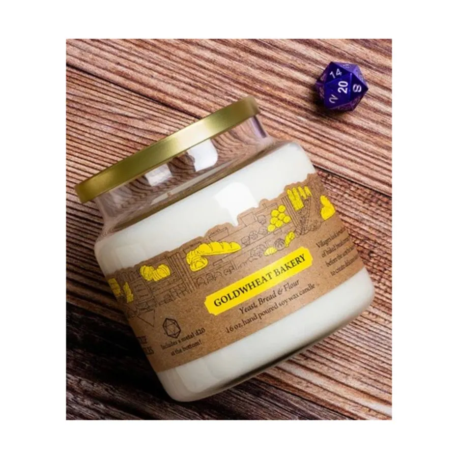 

16 унций. Золотая пекарня, Fantasy RPG Candles (Cantrip Candles)
