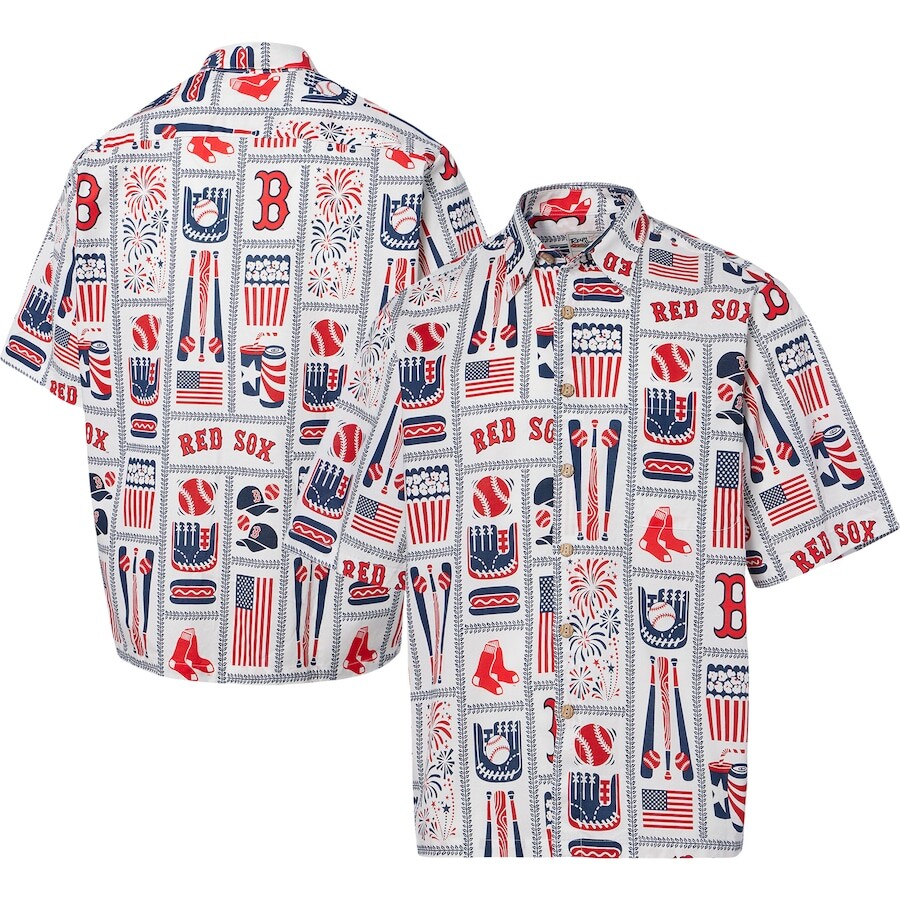 

Рубашка Reyn Spooner Boston Red Sox, белый