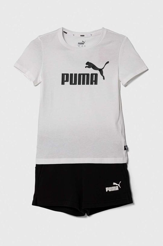 

Puma Детский комплект футболки и шорт с логотипом, белый