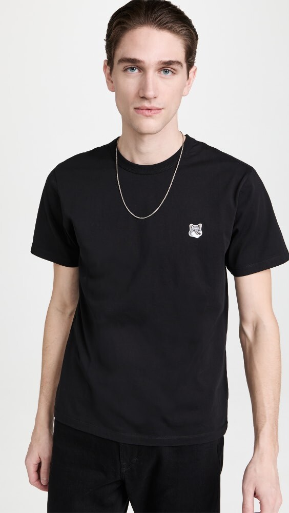 

Футболка Maison Kitsune Grey Fox Head Patch Classic, черный