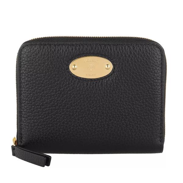 

Кошелек plaque small zip around wallet Mulberry, черный