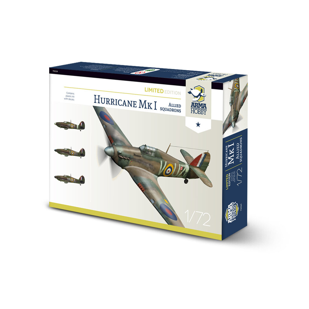 

70024 Hurricane Mk I Allied Squadrons (ограниченное издание) Arma Hobby