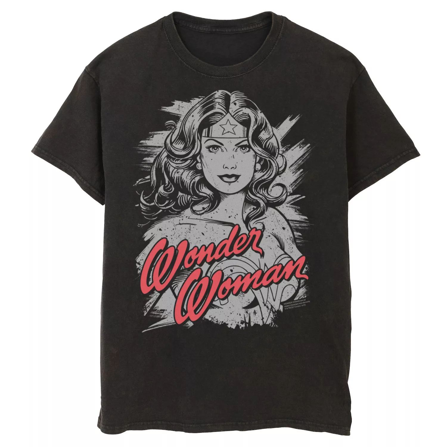 Мужская футболка с рисунком «Чудо-женщина» из комиксов DC Comics Licensed Character, черный детская футболка с рисунком чудо женщина dc comics licensed character