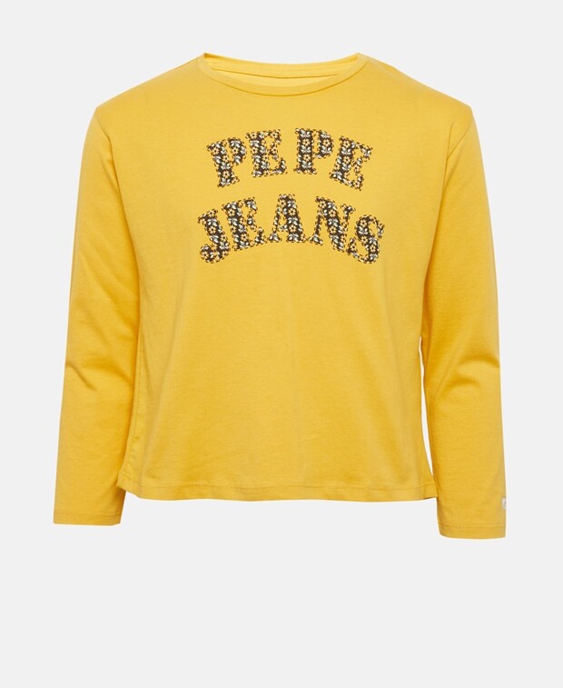 

Топ с длинными рукавами Pepe Jeans, желтый