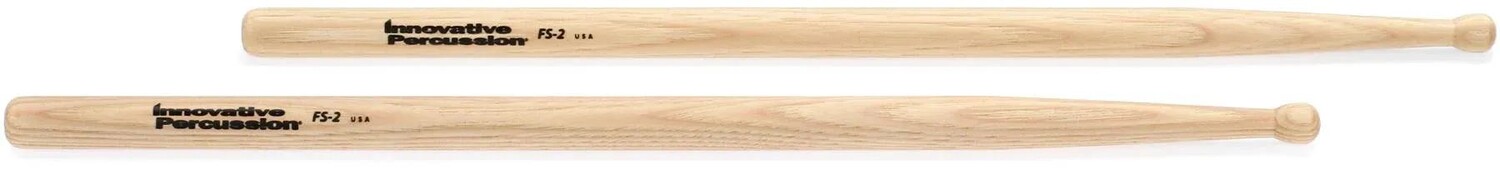 

Инновационные маршевые барабанные палочки Percussion FS-2 Field Series — Модель № 2 — Гикори — обратная каплевидная бусина