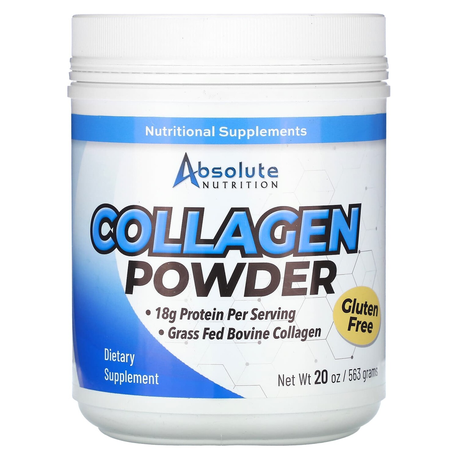 

Коллагеновый порошок, 563 г (20 унций), Absolute Nutrition