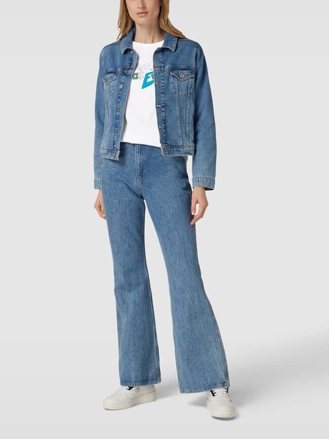 

Футболка с контрастными полосками Jake*s Casual, белый