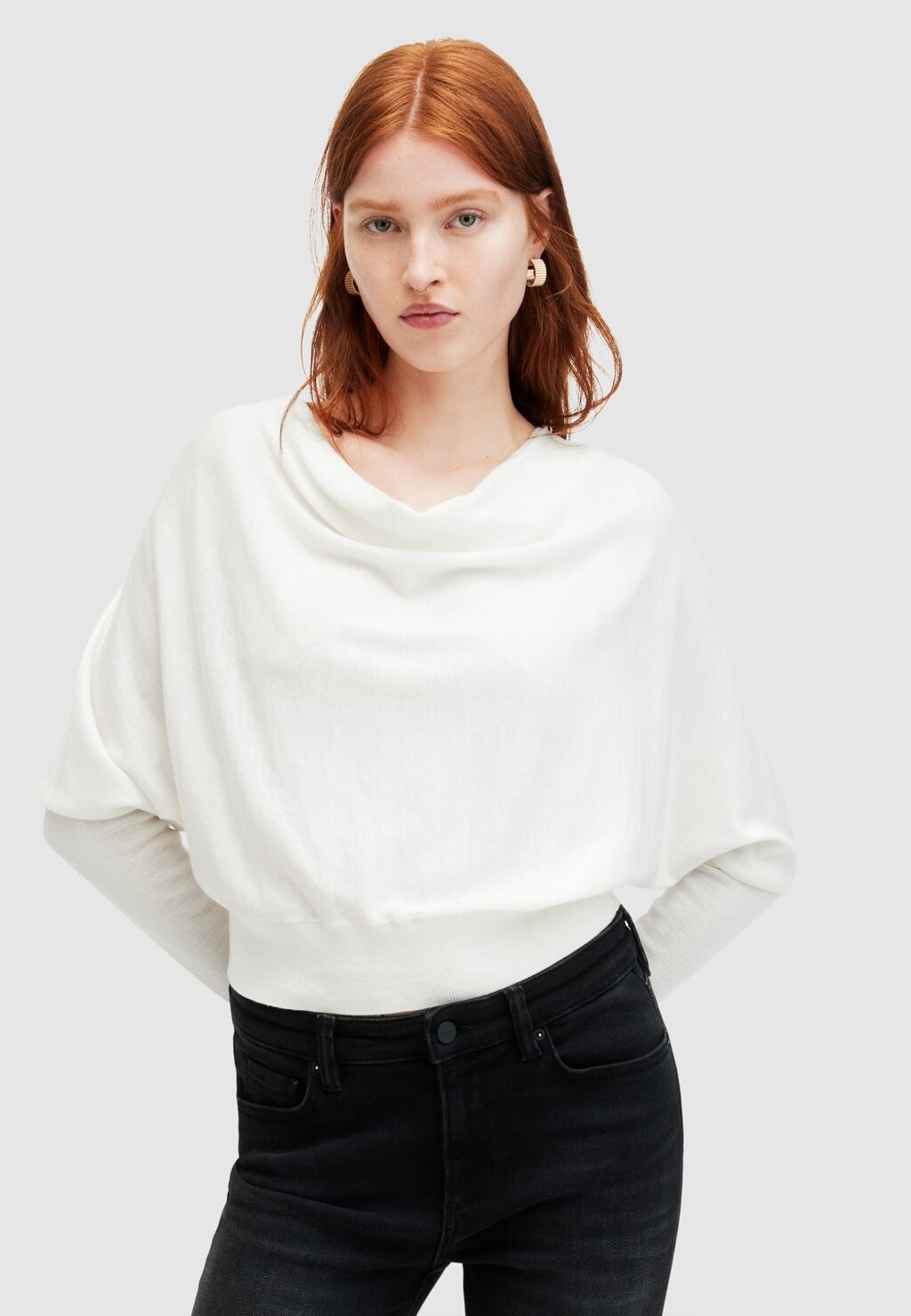 

Свитер RIDLEY CROP AllSaints, белый
