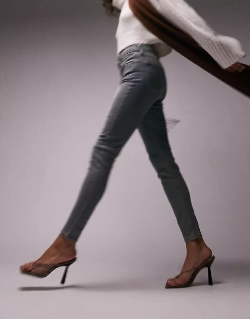 

Джинсы Topshop Jamie грязно-зеленого цвета