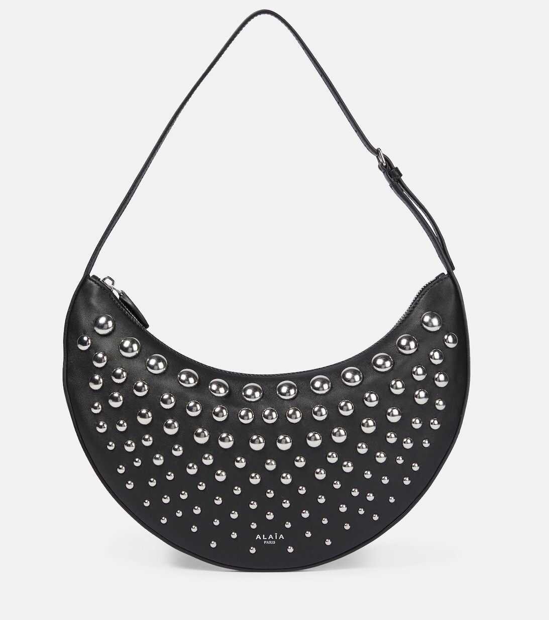 

Le Demi-Lune Маленькая кожаная сумка через плечо Alaïa, черный
