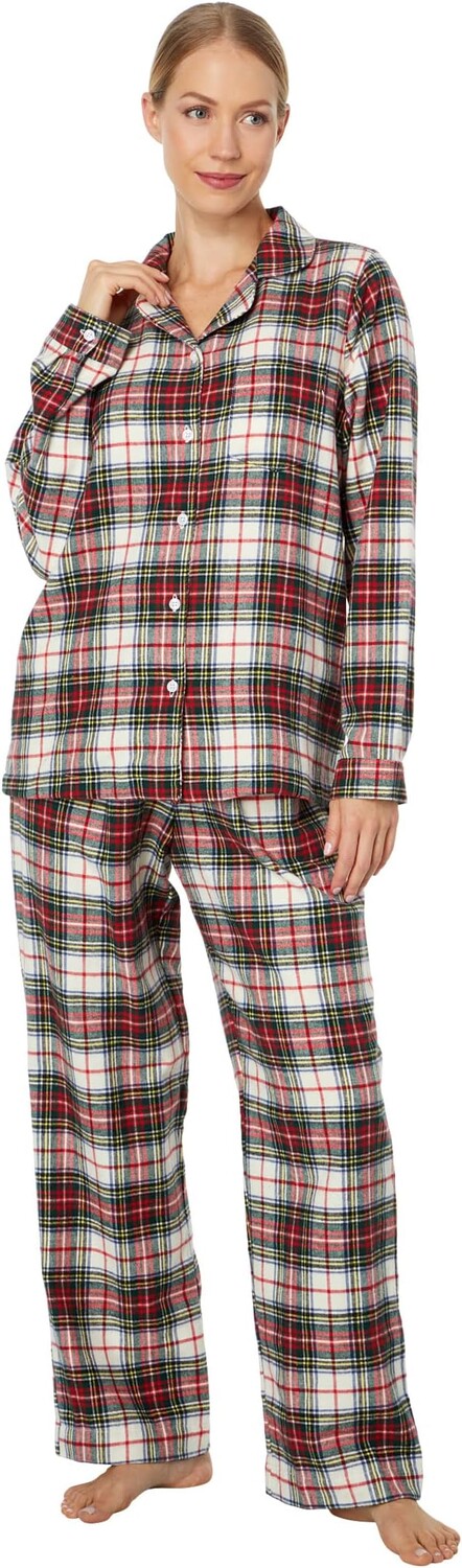 

Шотландский плед Фланелевая пижамная клетка L.L.Bean, цвет Stewart Victoria Tartan