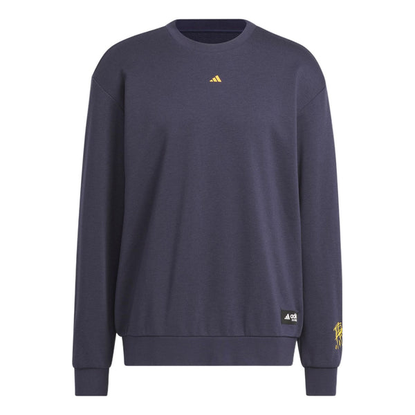 Толстовка Adidas Basketball Sweatshirt 'Navy', синий