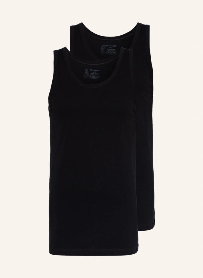 

В упаковке 2 майки 95/5 Schiesser, черный