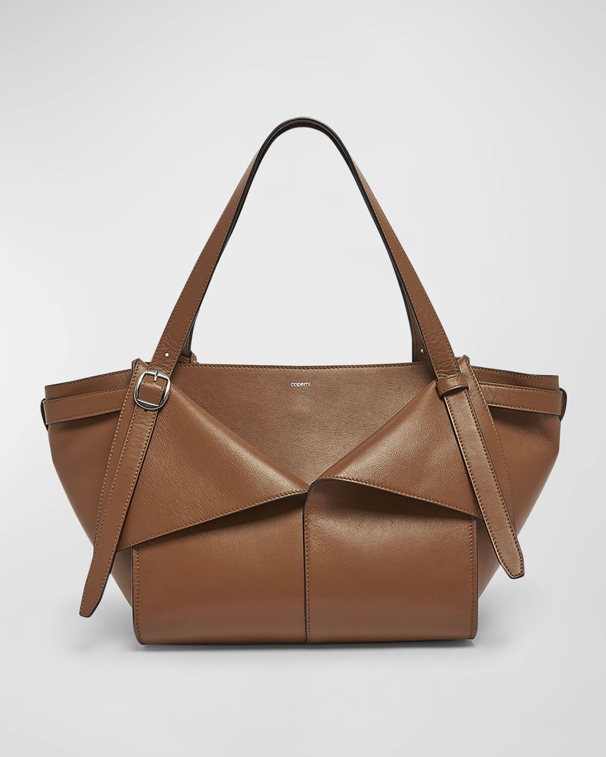 

Кожаная сумка через плечо среднего размера Coperni, цвет Brown Camel