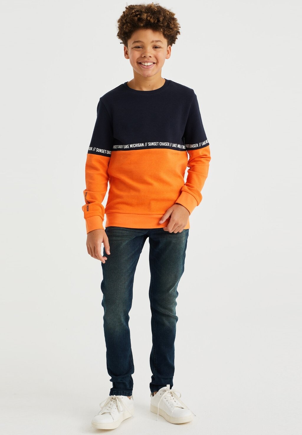 

Рубашка с длинным рукавом MET COLOURBLOCK WE Fashion, цвет orange