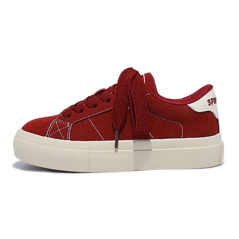 

Кроссовки Miss Zhang Skateboarding Shoes Women's Low-top Red, красный
