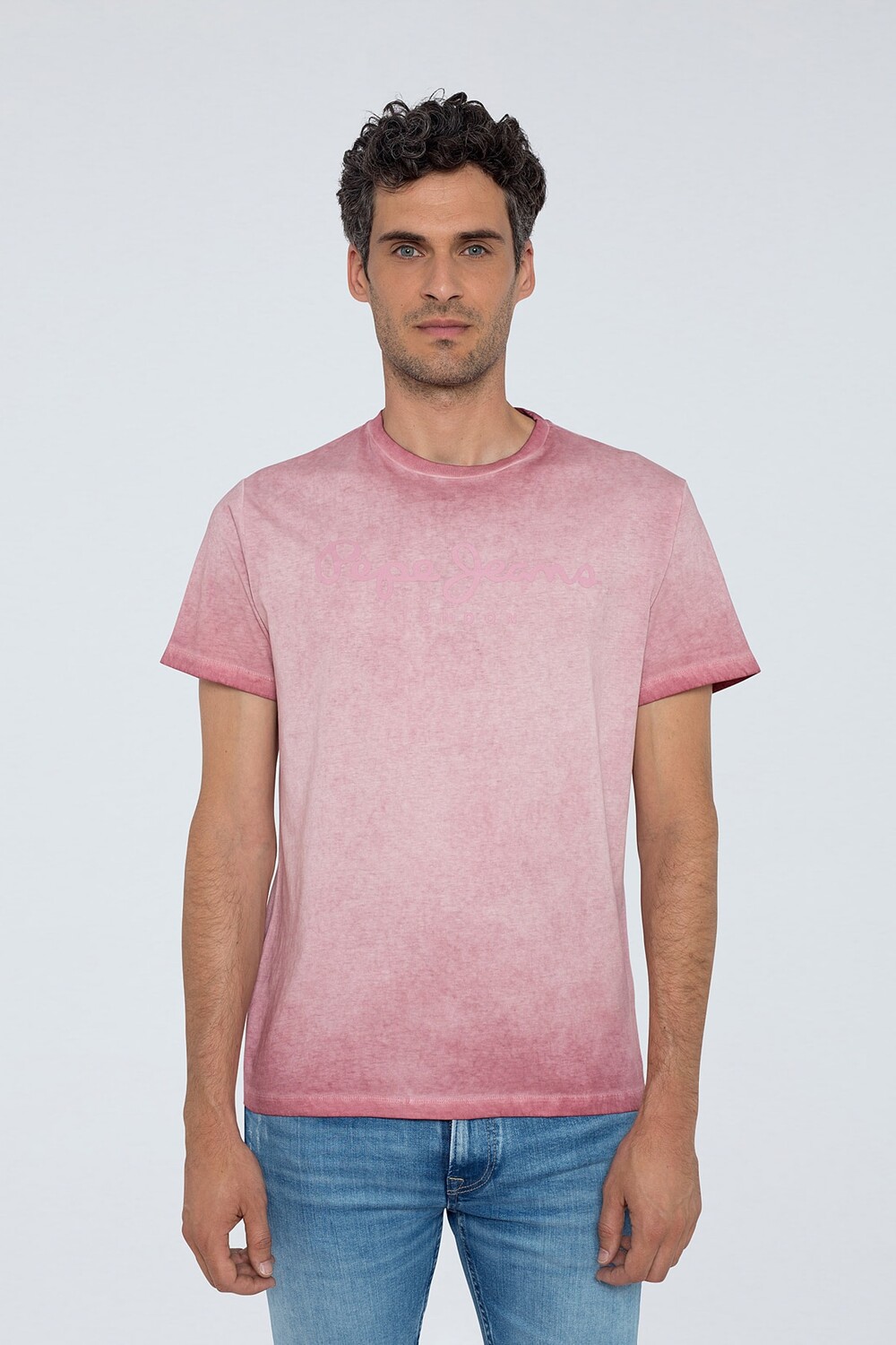 

Футболка мужская розовая Pepe Jeans, розовый