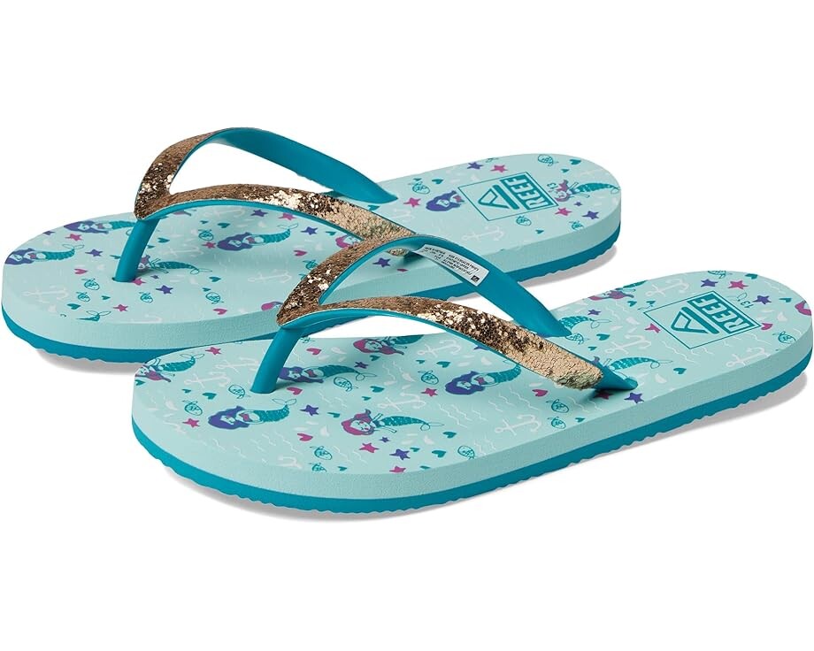 Сандалии Reef Reef Stargazer Prints Flip Flops, цвет Aqua Mermaids