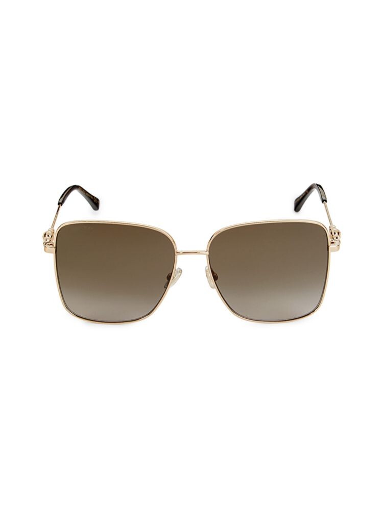 

Квадратные солнцезащитные очки Hester 59MM Jimmy Choo, коричневый