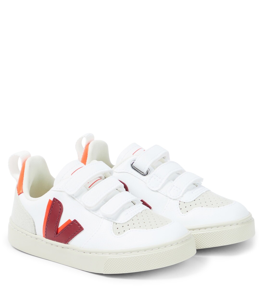 

Кроссовки V-10 из кожи и замши Veja, мультиколор
