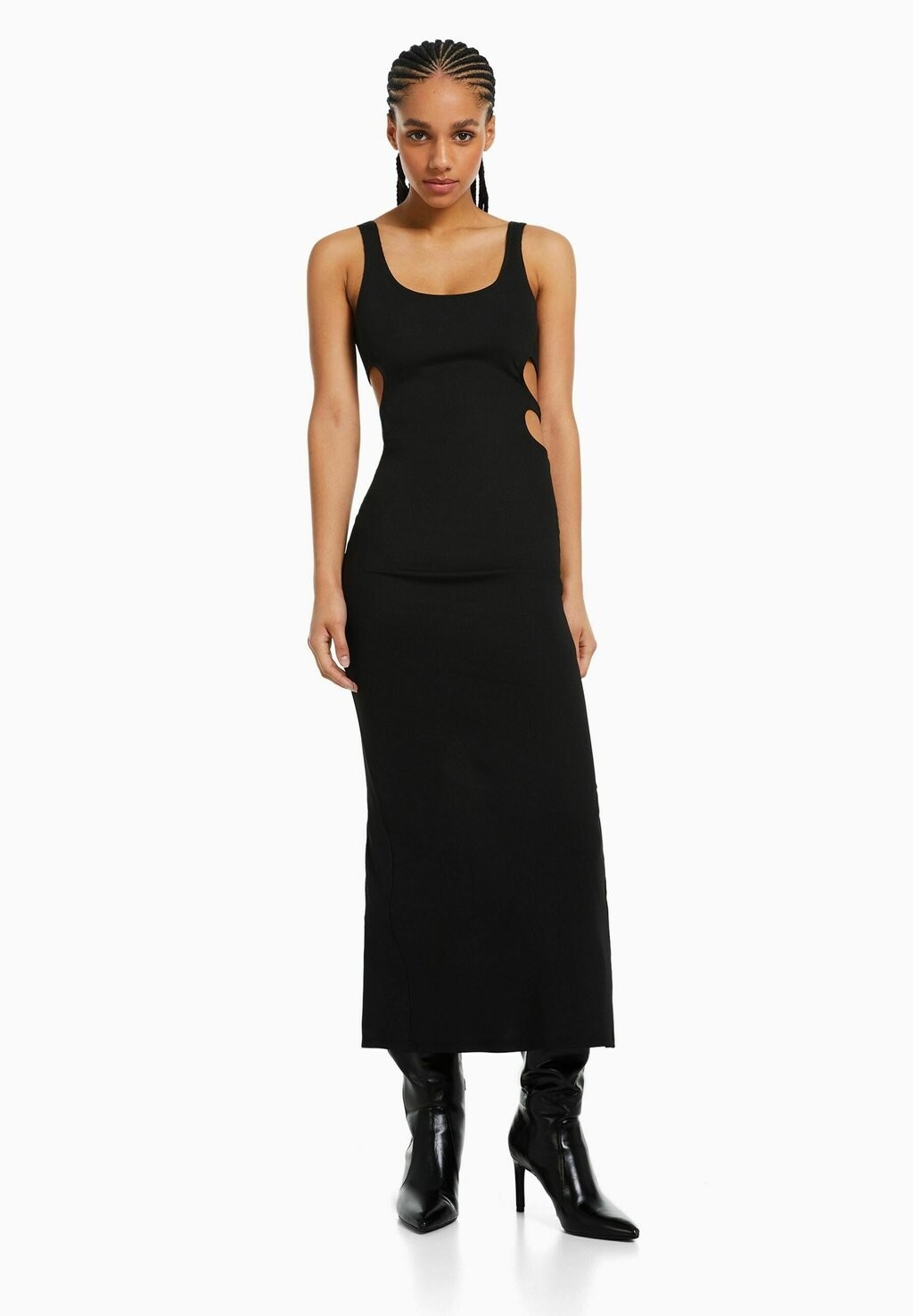 

Платье из джерси Bershka, черный