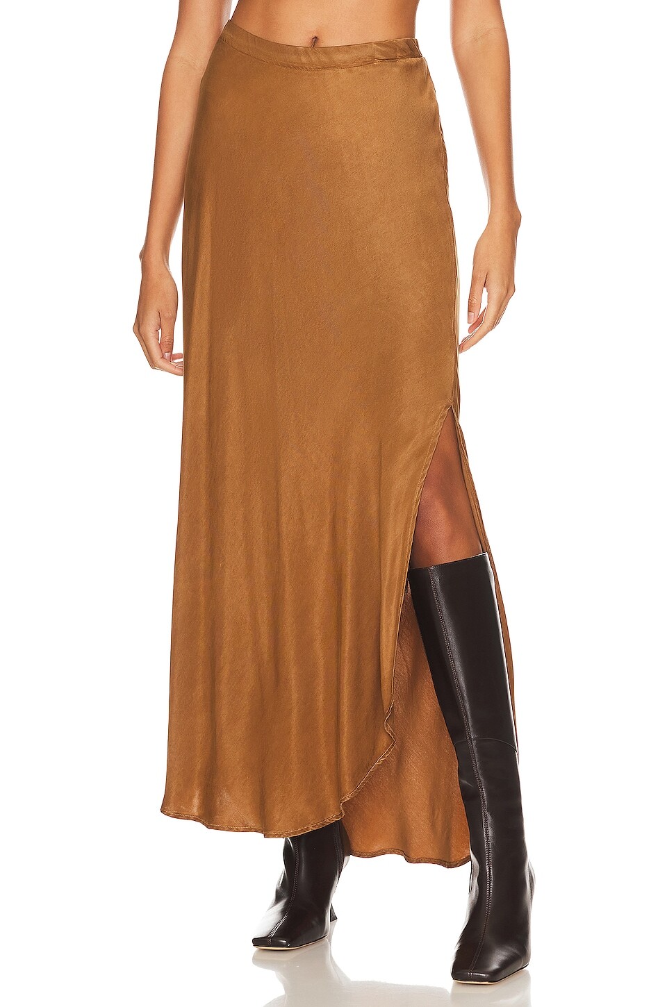 

Юбка Bella Dahl Asymmetric Side Slip Bias, цвет Twilight Gold