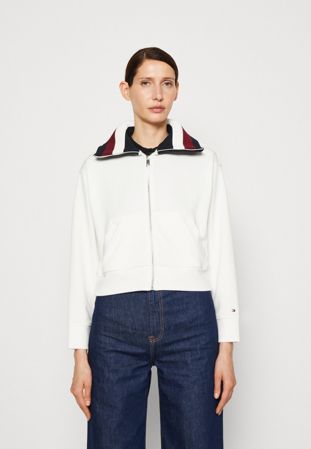 

Толстовка на молнии Tommy Hilfiger SPLIT GLOBAL ZIP UP, экрю