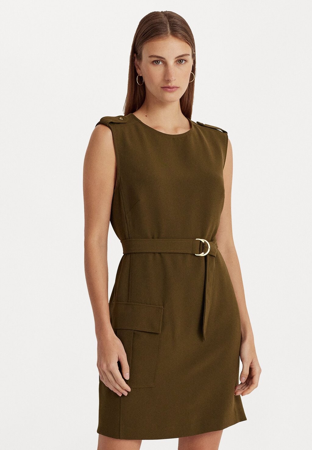 

Платье-футляр Sharapell Sleeveless Day Dress Lauren Ralph Lauren, цвет botanic green