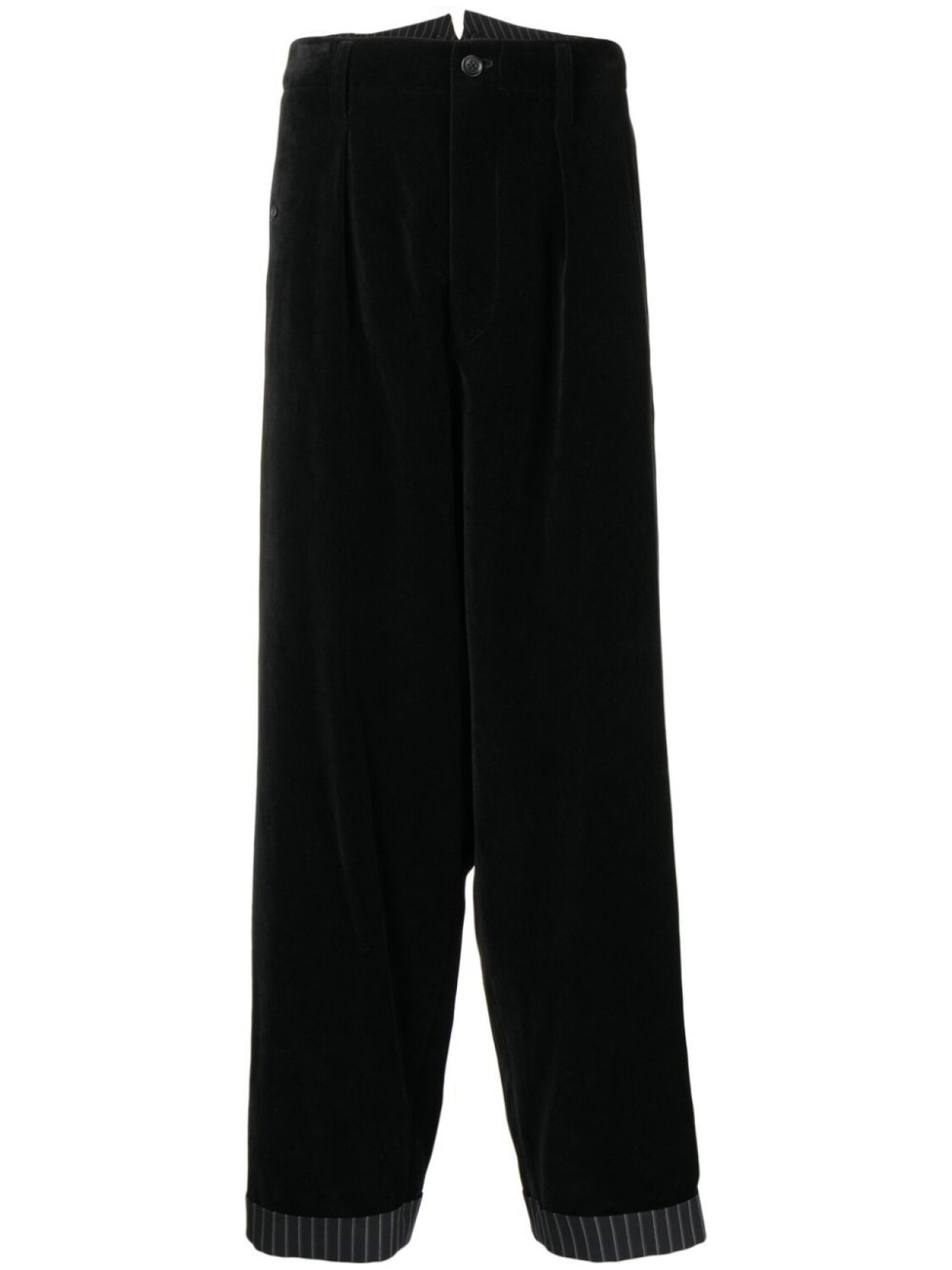 

Yohji Yamamoto широкие брюки с завышенной талией, черный