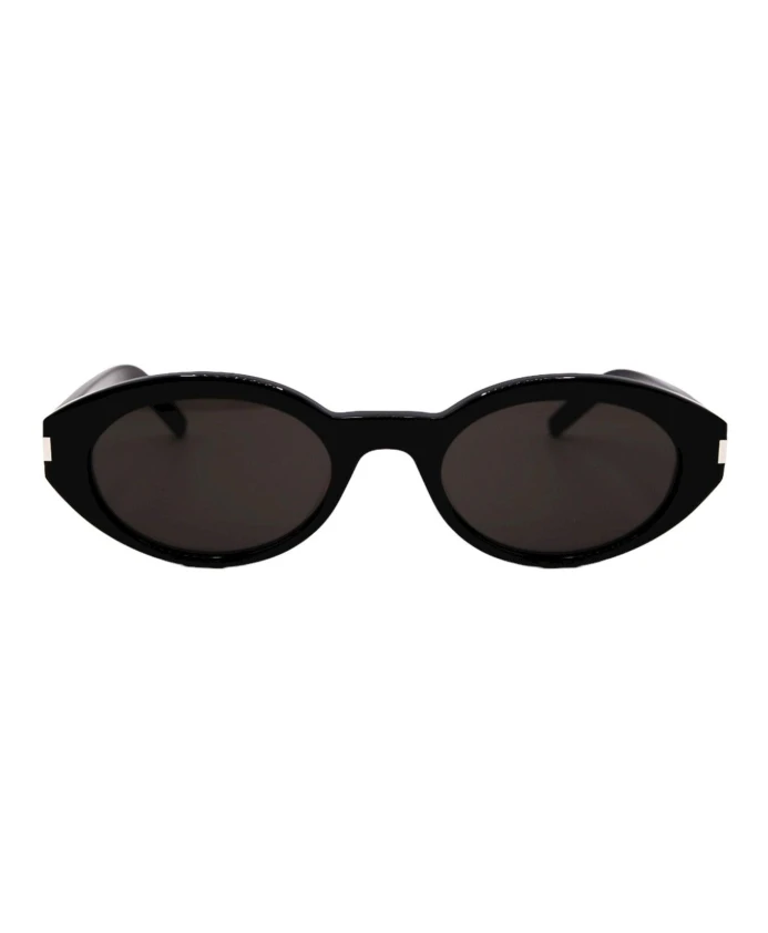 

Овальные солнцезащитные очки Saint Laurent, черный