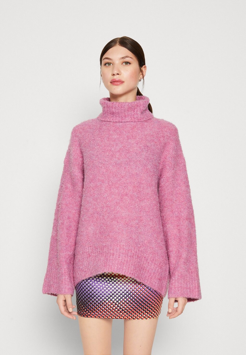 

Свитер PCNATHERINE HIGH NECK Pieces, сияющий меланжевый орхидеи