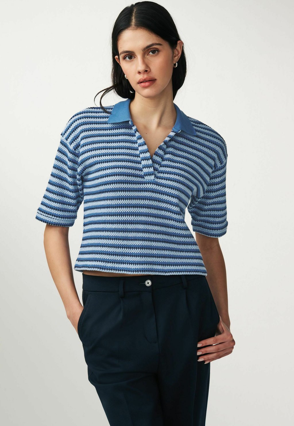 Рубашка-поло SHORT SLEEVE REGULAR FIT Next, цвет blue рубашка поло short sleeve regular fit next цвет neutral