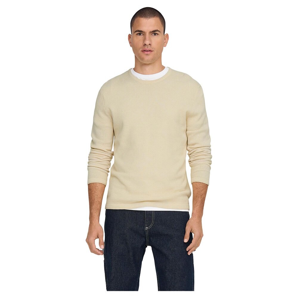 

Свитер Only & Sons Panter Life 12 Struc, бежевый
