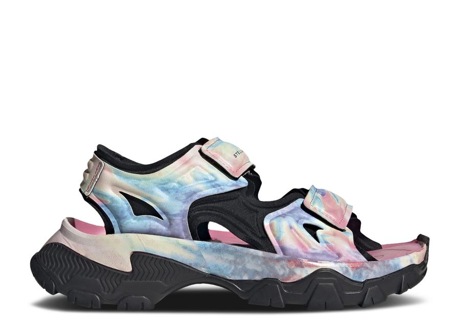 

Кроссовки adidas Stella Mccartney X Wmns Hika Outdoor Sandal 'Bliss Pink Frozen Yellow Tie Dye', разноцветный