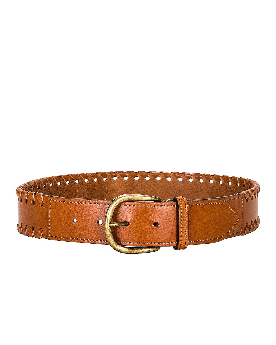 

Ремень Isabel Marant Zaf Braided Leather, цвет Natural