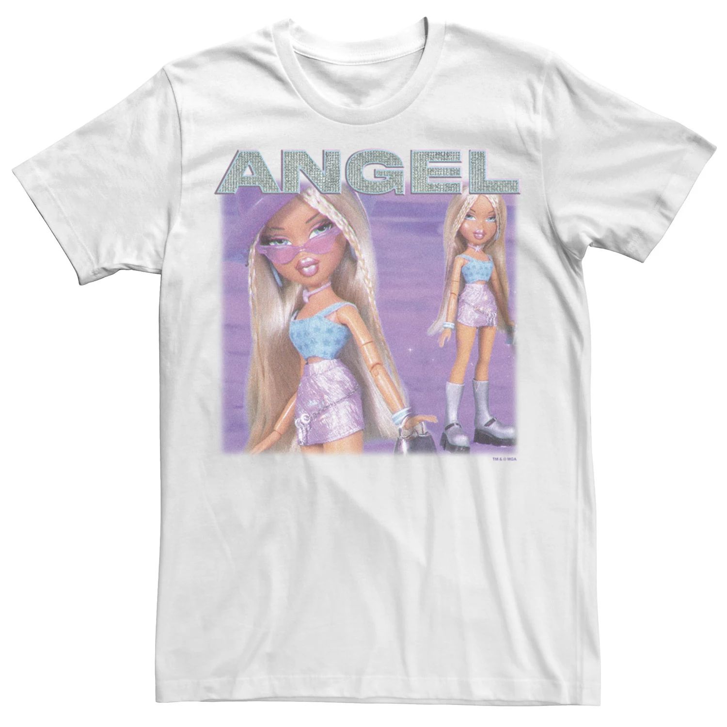 

Детская футболка Bratz Cloe Angel с надписью бойфренда и ромбовидным рисунком Licensed Character