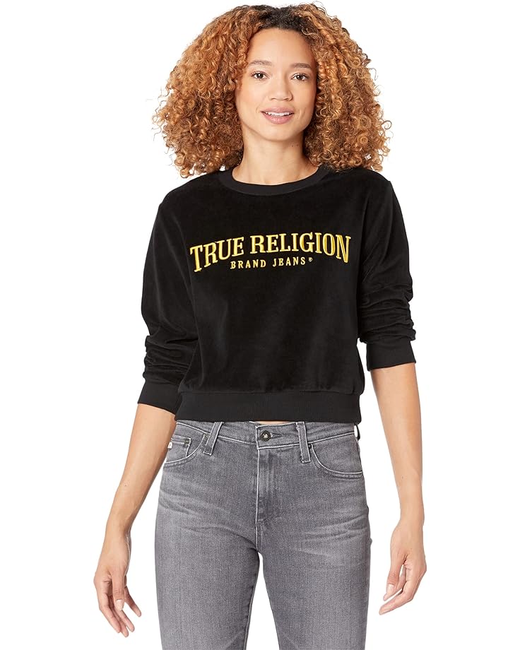 

Толстовка True Religion Velvet Shrunken, черный