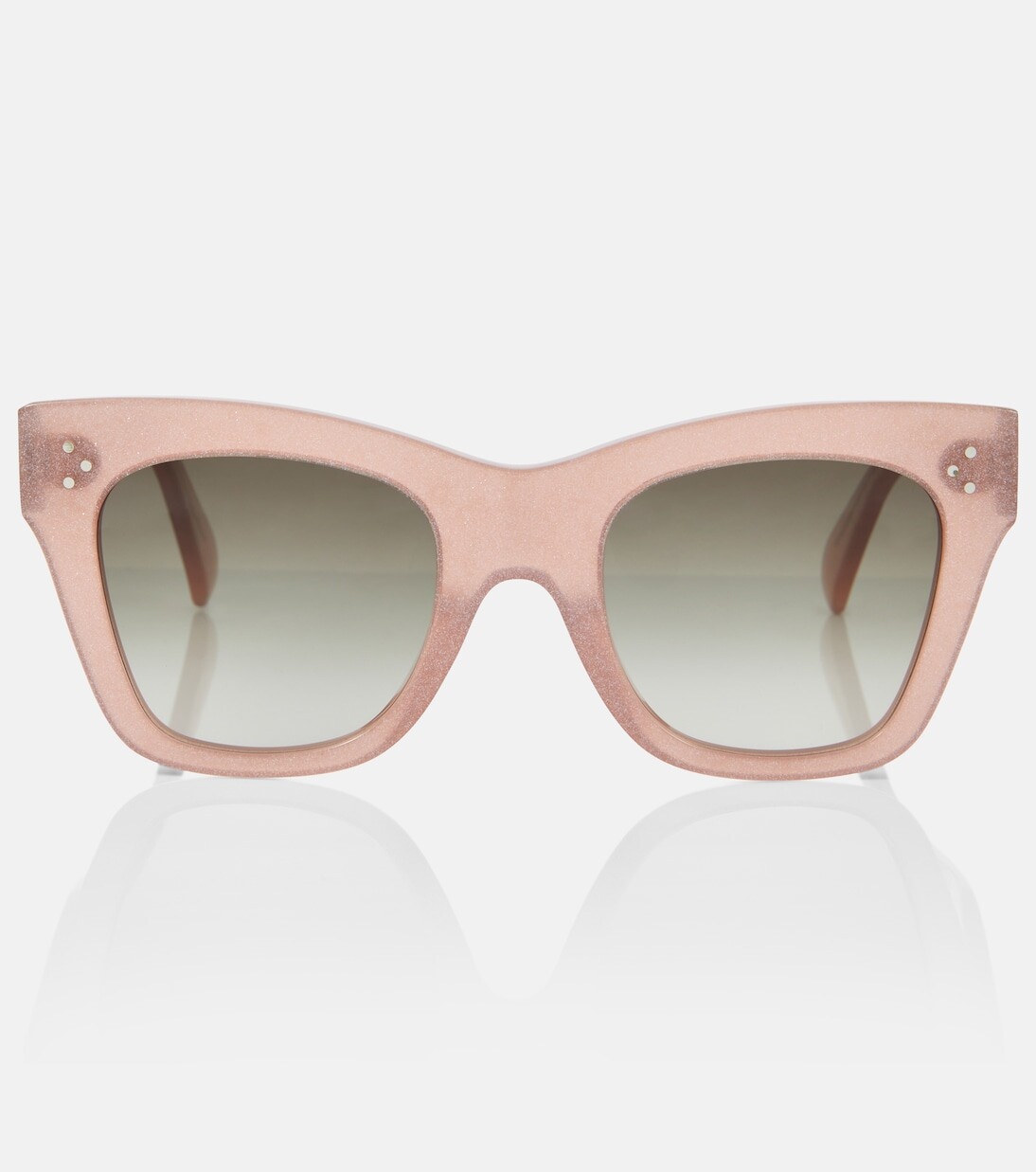 

Яркие солнцезащитные очки «кошачий глаз» с 3 точками Celine Eyewear, черный